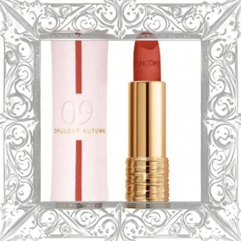 (Bản Mới) [ không hộp ] Son Lancôme Absolute Perfect Lipstick Velvet Matte Lucky Limited Edition 09 Opulent Autumn Màu Cam Đất Hàng Chuẩn
