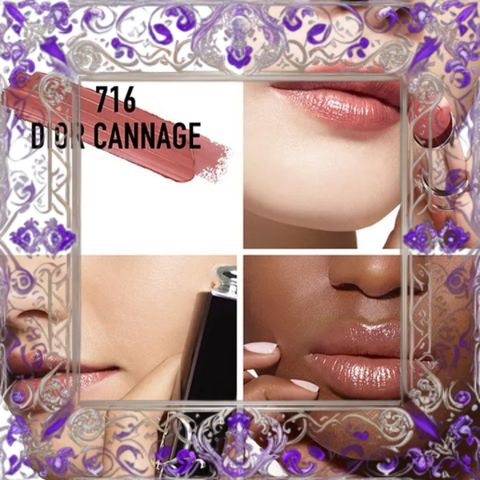(Chính Hãng) [ không hộp ] Son Dior Addict Hydrating Shine Lipstick 716 Cannage Màu Nâu Đỏ 325825 Hàng Chuẩn