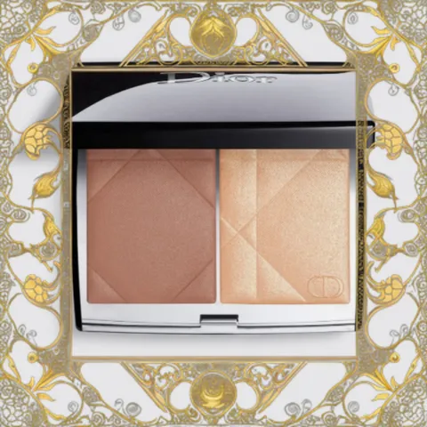 (Hàng Chuẩn) Phấn má hồng Dior Rouge Blush Color & Glow 100 Duo Cheek Highlighter Dioramour Hàng Chuẩn