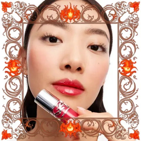 (Loại Tốt) [ không hộp ] Son Bóng Yves Saint Laurent YSL LoveShine Plumping Oil Gloss 07 Strawberry Star Màu Đỏ Hồng Nội Địa
