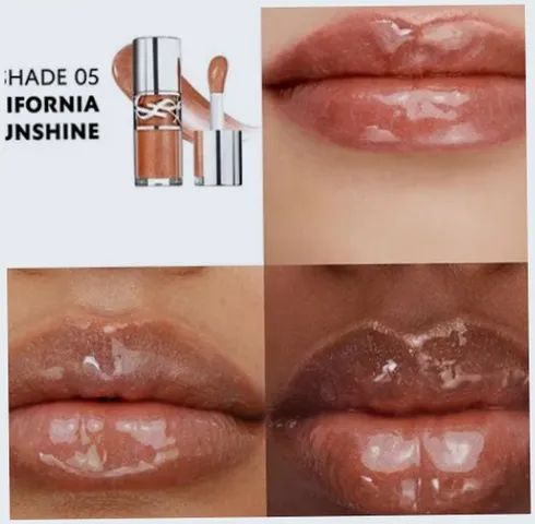 (Bản Mới) Son Bóng Yves Saint Laurent YSL Loveshine Plumping Lip Oil Gloss 05 California Sunshine Màu Cam Đào Mẫu Mới Chính Hãng