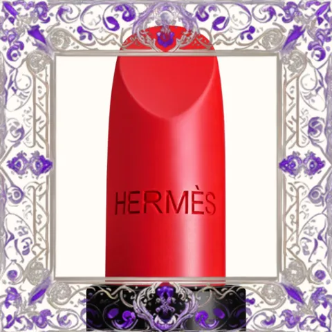 (Bản Mới) [ không hộp ] Son Rouge Hermès Satin Lipstick 64 Rouge Casaque Mẫu Mới