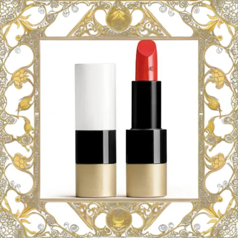 (Loại Tốt) [ không hộp ] Son Rouge Hermès Satin Lipstick 75 Rouge Amazone Màu Đỏ Cam Đầy Đủ