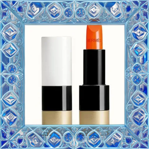(Bản Mới) Son Rouge Hermès Satin Lipstick 33 Orange Boîte Hàng Chuẩn