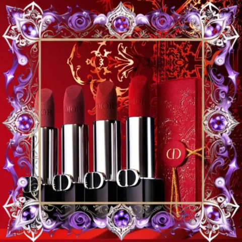(Nhập Khẩu) [ không hôp ] Son Dior Rouge Dior Lunar New Year Limited Edition 777 Fahenheit Màu Đỏ Cam Nhập Khẩu