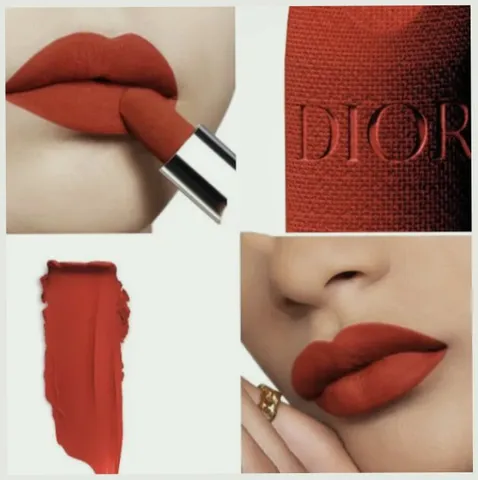 (Hàng Chuẩn) [ không hộp ] Son Dior 777 Fahrenheit Velvet Finish Màu Đỏ Cam Mẫu Mới Hàng Chuẩn