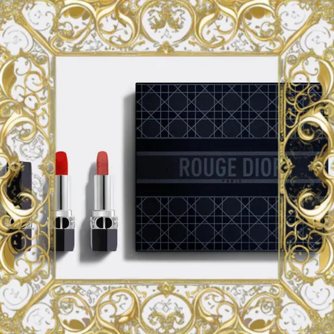 (Cao Cấp) Set Son Dior Rouge Dior Duo Collection Màu 999 Đỏ & 720 Hồng Tươi, Chất Son Mềm Mượt, Lâu Trôi Trang Điểm Đôi Môi Sang Trọng Hàng Chuẩn