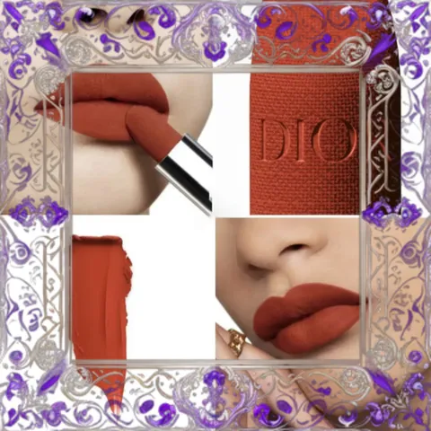 (Cao Cấp) Son Dior 840 Rayonnante Velvet Finish Màu Cam Gạch Đậm 329215 Mẫu Mới