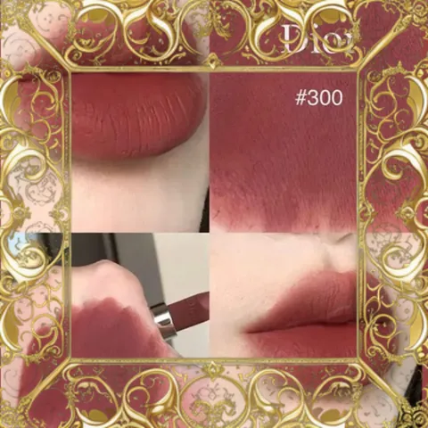 (Đẳng Cấp) Son Dior Rouge Couture Floral Velvet 300 Son Môi Hồng Nâu Đất Cao Cấp, Chất Son Mịn, Độ Bám Màu Tốt, Phong Cách Sang Trọng Cao Cấp