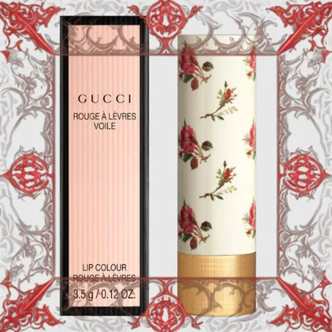 (Đẳng Cấp) Son Gucci Rouge À Lèvres Voile Lipstick 505 Janet Rust Màu Đỏ Hồng Cam 3.5g Cao Cấp