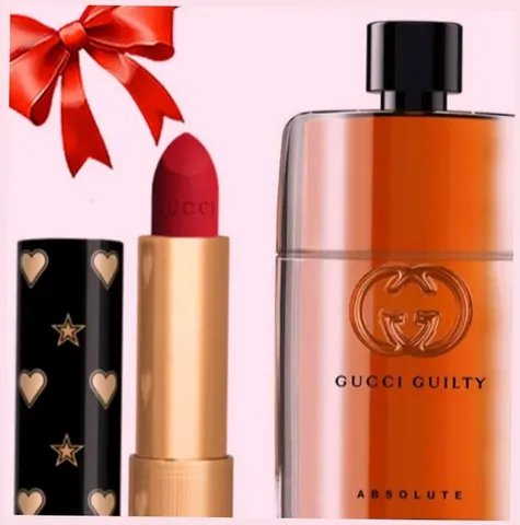 (Bản Mới) Combo Gucci Nước Hoa Nam Guilty Absolute EDP 90ml & Son Limited 25 Goldie Red Đỏ Tươi Bộ Quà Tặng Sang Trọng và Quyến Rũ Nhập Khẩu Đầy Đủ