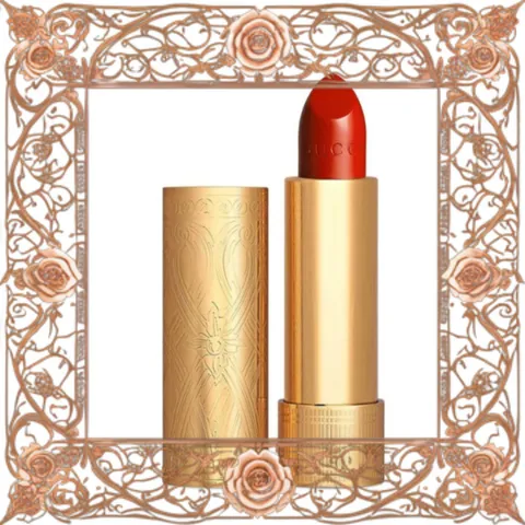 (Hàng Chuẩn) Son Gucci Rouge À Lèvres Satin Lipstick Màu 501 Constance Vermilion Màu Đỏ Thuần Cao Cấp