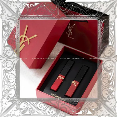 (Loại Tốt) Bộ Quà Tặng Son YSL Slim Phiên Bản Giới Hạn Hai Màu #1966 & #21, Son Môi Cao Cấp được Sản Xuất Tại Pháp Đầy Đủ