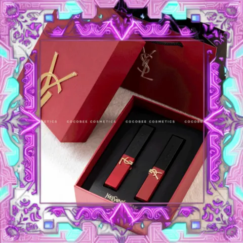 (Hàng Chất) [ không hộp ] Gift Set YSL hai son YSL Slim phiên bản giới hạn(màu #1966 & #21) Chính Hãng