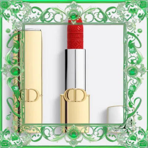 (Hàng Chuẩn) Son Dior Rouge Dior Lipstick Limited Edition Golden Case 999 Velvet Finish Màu Đỏ Tươi 330239 Hàng Chuẩn