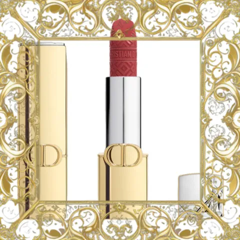 (Nhập Khẩu) Son Dior Rouge Dior Lipstick Limited Edition Golden Case 720 Velvet Màu Đỏ Hồng Nâu 330242 Nội Địa