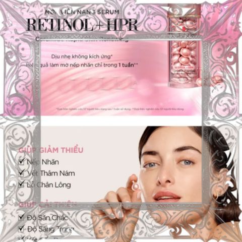 (Bản Mới) [ không hộp ] Viên tinh chất Retinol dưỡng da Elizabeth Arden Retinol + HPR Ceramide Capsules 90 Viên Uy Tín