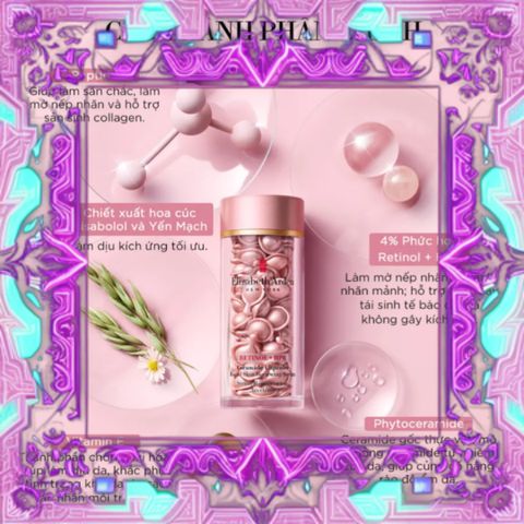(Bản Mới) [ không hộp ] Viên tinh chất Retinol dưỡng da Elizabeth Arden Retinol + HPR Ceramide Capsules 90 Viên Uy Tín