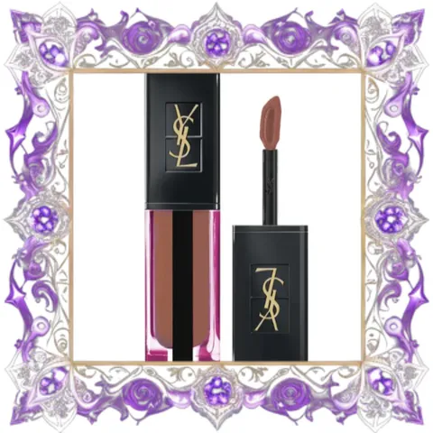 (Nhập Khẩu) [ không hộp ] Son Kem Yves Saint Laurent YSL Vernis À Lèvres Water Stain 610 Nude Underwater Màu Cam Đất Đầy Đủ
