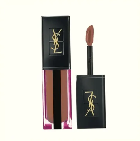 (Đẳng Cấp) Son Kem Yves Saint Laurent YSL Vernis À Lèvres Water Stain 610 Nude Underwater Màu Cam Đất Quyến Rũ, Dưỡng Ẩm, Trang Điểm Tự Nhiên Uy Tín Đầy Đủ