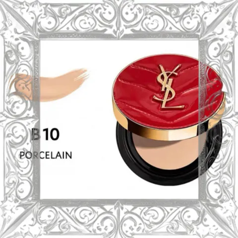 (Hàng Chuẩn) [ không hộp ] Phấn Nước Yves Saint Laurent YSL Touche Eclat Cushion Mesh New Year Limited Edition 2024 Tone B10 Đầy Đủ
