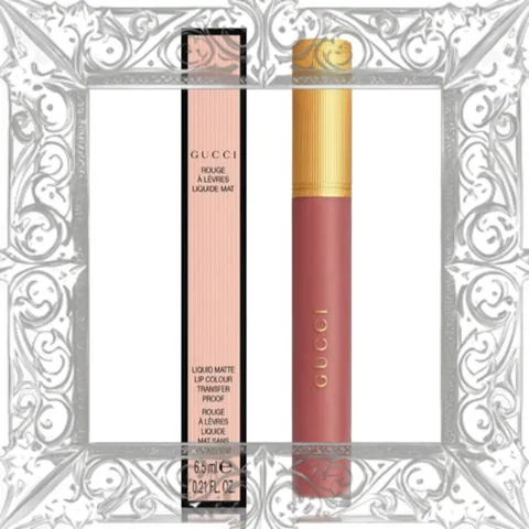 (Hàng Chuẩn) [ không hộp ] Son Kem Lì Gucci Rouge Liquid Matte 208 They Met In Argentina Màu Hồng Đất Cao Cấp