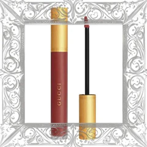 (Đẳng Cấp) [ không hộp ] Son Kem Gucci Liquid Matte 521 Nellie Cherrie Màu Đỏ Gạch Nhập Khẩu