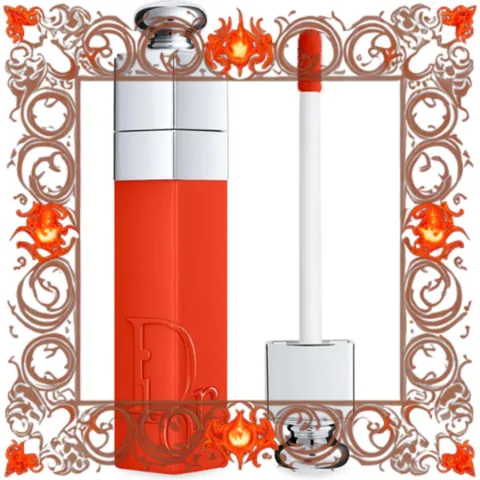 (Cao Cấp) [ không hộp ] Son Dior Addict Lip Tattoo 561 Natural Poppy Phiên Bản 2022 Màu Đỏ Cam Chính Hãng