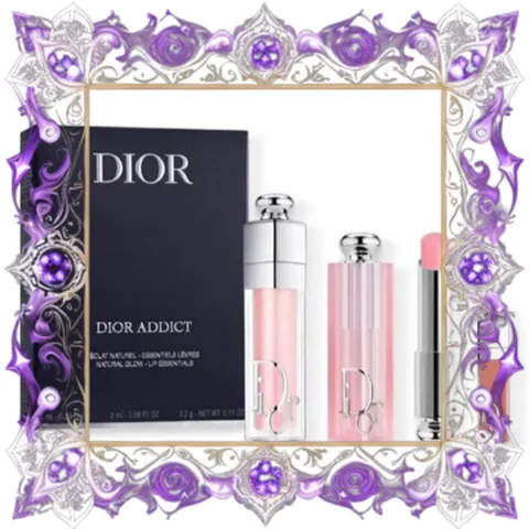 (Loại Tốt) Set Son Dưỡng Dior Addict Natural Glow Lip Essentials 3 Món Chăm sóc môi mềm mại, màu sắc tự nhiên, sản phẩm làm đẹp cao cấp từ Dior Hàng Chuẩn