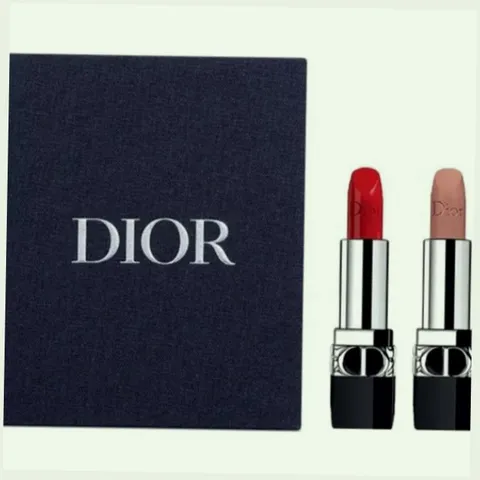 (Hàng Chất) Set 2 Son Mini Dior Rouge Màu 999 Velvet và 100 Velvet (1.5g x 2) Chất Son Mượt Mà, Bảo Màu Lâu Trôi, Sang Trọng và Thanh Lịch Hàng Chuẩn Nội Địa