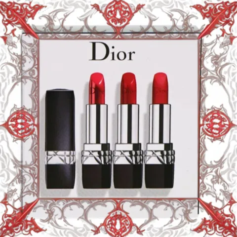 (Nhập Khẩu) [ nobox ] Set Son Dior Rouge Dior Lipstick Màu 999 Satin, 999 Matte, 999 Velvet ( 3 x 3.5g) Uy Tín