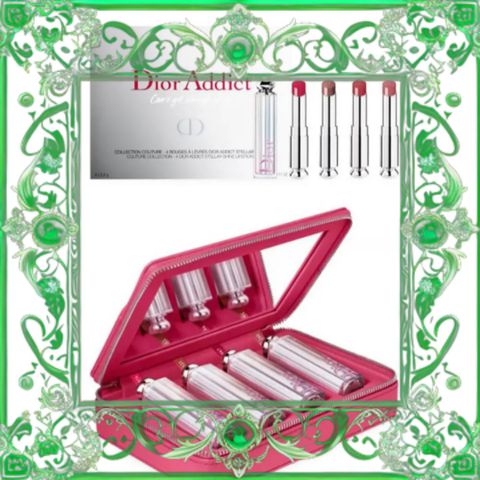 (Hàng Chuẩn) [ nobox ] Set Son Dior Addict Can’t Get Enough Shine 4 Màu, Kèm Túi Chính Hãng