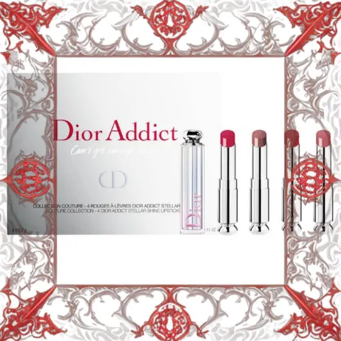 (Hàng Chuẩn) [ nobox ] Set Son Dior Addict Can’t Get Enough Shine 4 Màu, Kèm Túi Chính Hãng
