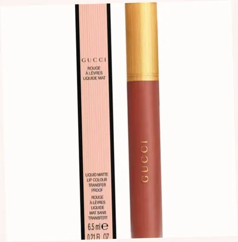 (Đẳng Cấp) Son Kem Lì Gucci Rouge Liquid Matte 505 Janet Rust Màu Đỏ Đất 341908 Hàng Chuẩn Cao Cấp