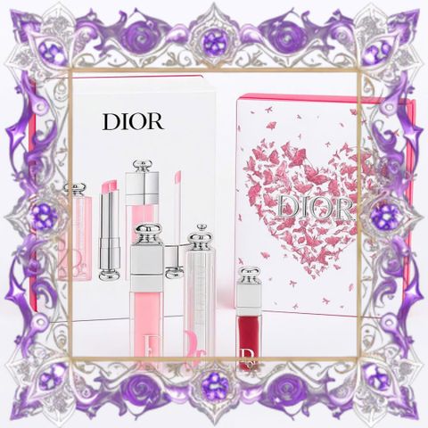 (Bản Mới) Set Son Dior Rouge Addict Quà Tặng 3 Món Son Dưỡng Môi Hạn Chế Khô Môi, Thiết Kế Sang Trọng, Món Quà Tuyệt Vời Cho Nàng Mẫu Mới