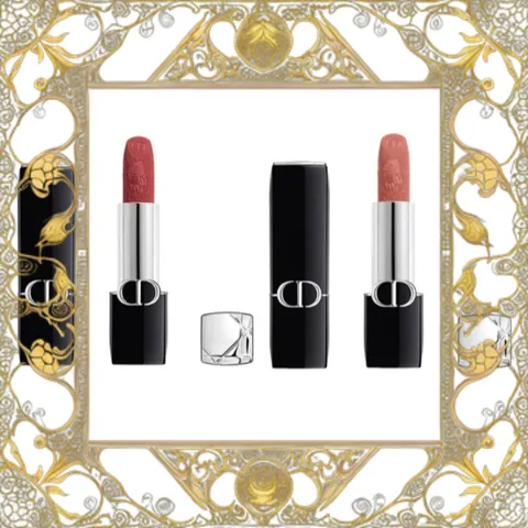 (Cao Cấp) Set Son Dior Rouge Dior Plan De Paris Collection Limited Edition 2 Món (720 Icone + 100 New Look) 346313 Nội Địa