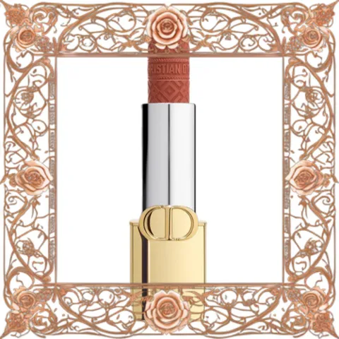 (Cao Cấp) Son Dior Rouge Dior Lipstick Limited Edition Golden Case 188 Velvet Màu Cam Đất 348385 Nội Địa