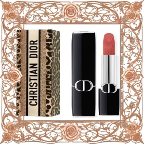(Bản Mới) Son Dior Rouge Dior Couture Velvet 772 Classic Rosewood Màu Hồng Đất (Vỏ Beo) 348715 Cao Cấp