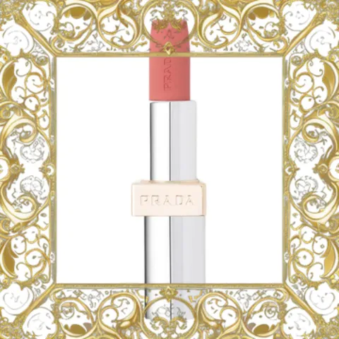 (Bản Mới) Son Prada Monochrome Hyper Matte B02 Quartz Lipstick Màu Hồng Đào Quyến Rũ, Trang Điểm Đẳng Cấp Từ Pháp Nội Địa