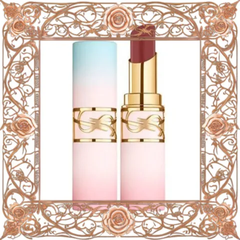(Cao Cấp) Set Son Yves Saint Laurent YSL The Slim 1966 Đỏ Đất + Loveshine Candy Glow 7B Hồng Nude Valentine's Day 353522 Đầy Đủ
