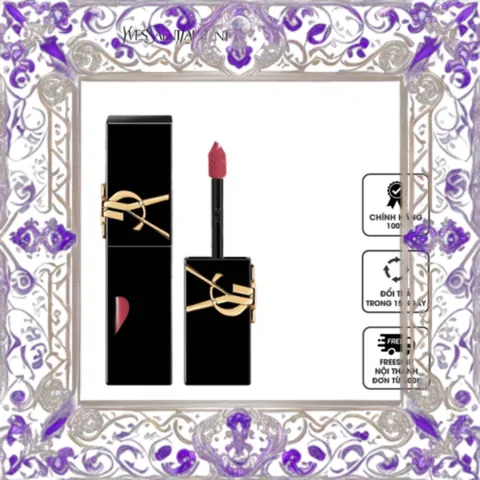 (Đẳng Cấp) [ nobox ] Son bóng YSL The Inks Vinyl Cream 622 Plum Liberation Cao Cấp