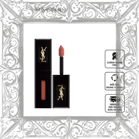 (Cao Cấp) [ tester ] Son kem YSL Vinyl Cream Lip Stain 610 Nude Champion Cao Cấp