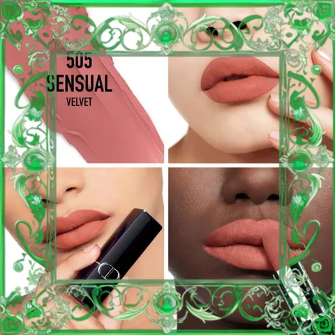 (Đẳng Cấp) Son Dior Rouge Dior Couture Lipstick Velvet Finish 505 Sensual Màu Hồng Nude Cao Cấp