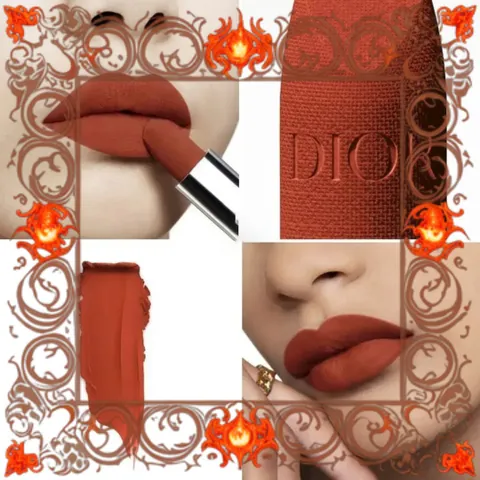 (Loại Tốt) [ tester ] Son Lì Dior Rouge Dior Couture Lipstick Velvet Finish 840 Rayonnante Màu Đỏ Cam Đất 357153 Chính Hãng