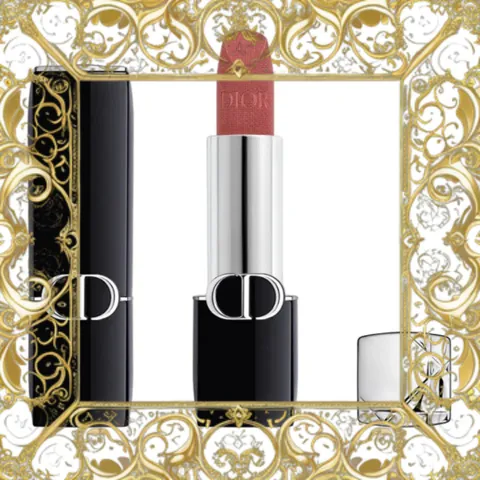 (Hàng Chất) [ tester ] Son Lì Dior Rouge Couture Floral Velvet Lipstick 558 Grace Màu Hồng Nâu Đầy Đủ