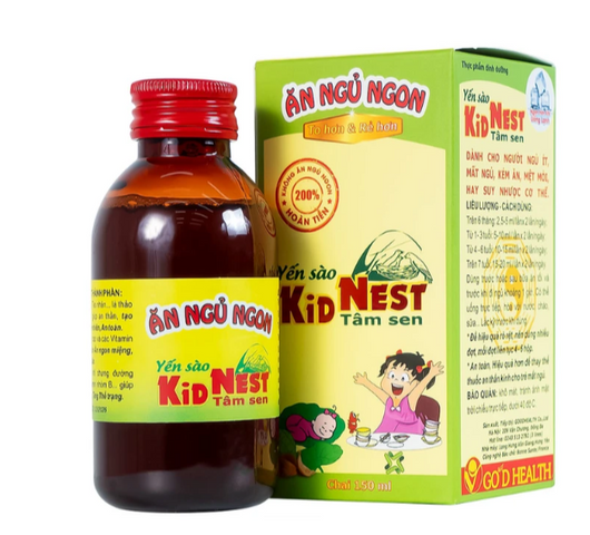 Giúp bồi bổ sức khỏe cho trẻ Yến sào Kid Nest Tâm Sen (150ml)