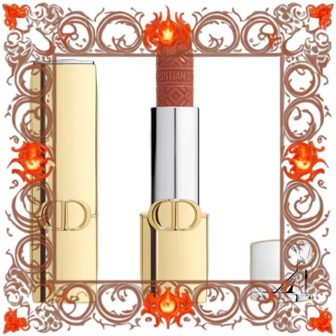 (Đẳng Cấp) [ nobox ] Son Dior Rouge Dior Lipstick Limited Edition Golden Case 188 Velvet Màu Cam Đất 361069 Nội Địa