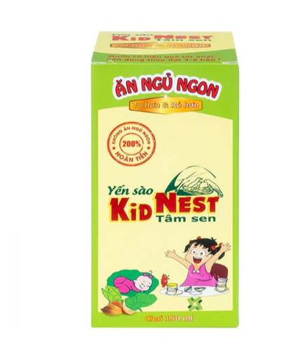 Giúp bồi bổ sức khỏe cho trẻ Yến sào Kid Nest Tâm Sen (150ml)