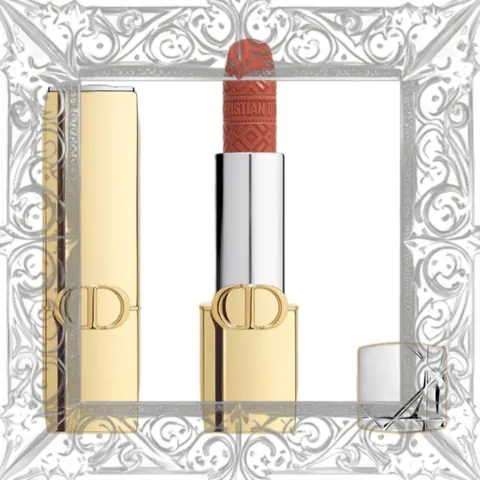(Cao Cấp) [ tester ] Son Dior Rouge Dior Lipstick Limited Edition Golden Case 840 Rayonmate Màu Đỏ Gạch 361110 Cao Cấp