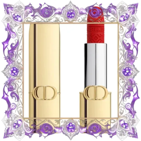(Nhập Khẩu) [ tester ] Son Lì Dior Rouge Lipstick Limited Edition Golden Case 772 Velvet Finish Màu Đỏ Tươi Chính Hãng